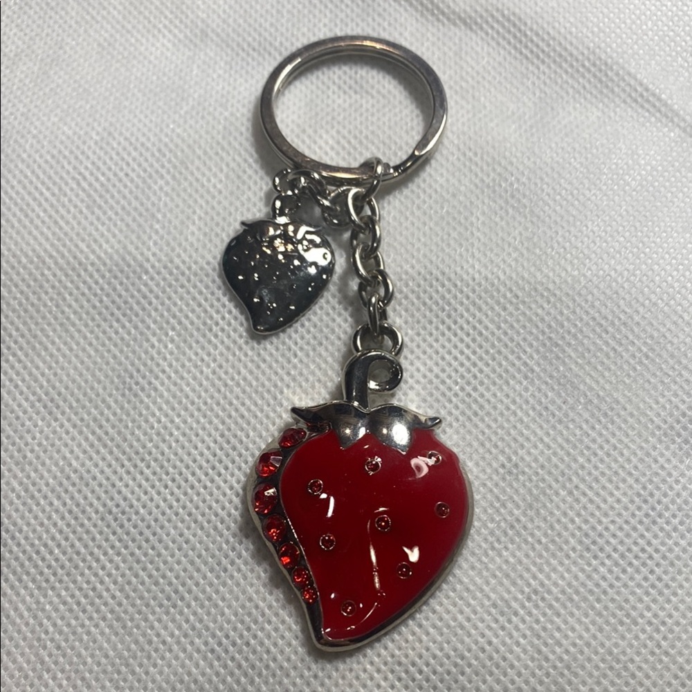 New Red Strawberry Keychain